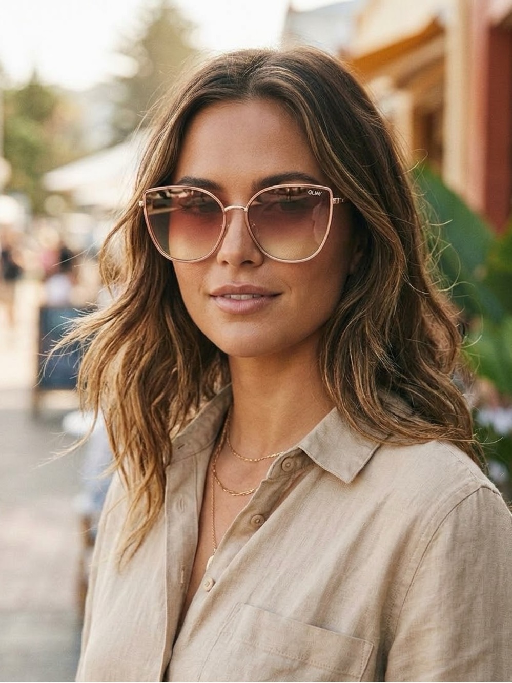 Quay rose gold sunglasses